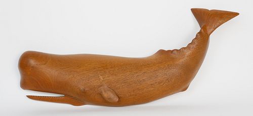 CARVED TEAK WAYNE ROBBINS SPERM