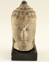 CARVED THAI SANDSTONE BUDDHA H