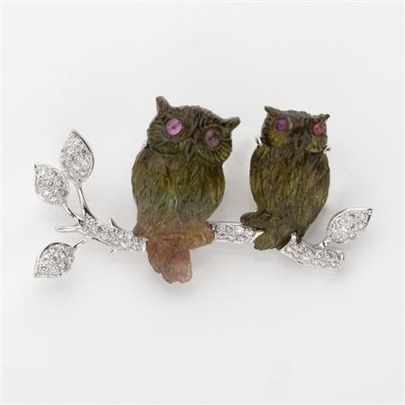 Carved Tourmaline, Watermelon