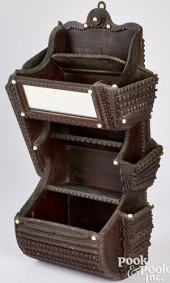 CARVED TRAMP ART SEWING WALL B