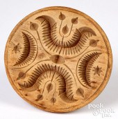 CARVED TULIP BUTTER PRINT, 19T