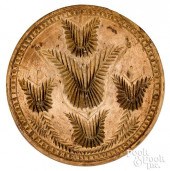CARVED TULIP BUTTERPRINT, 19TH