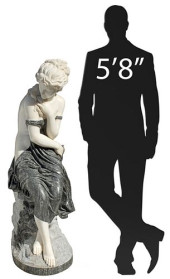 CARVED TWO-TONE MARBLE SCULPTU