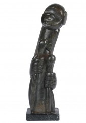 CARVED VERDITE STONE FIGUREsig