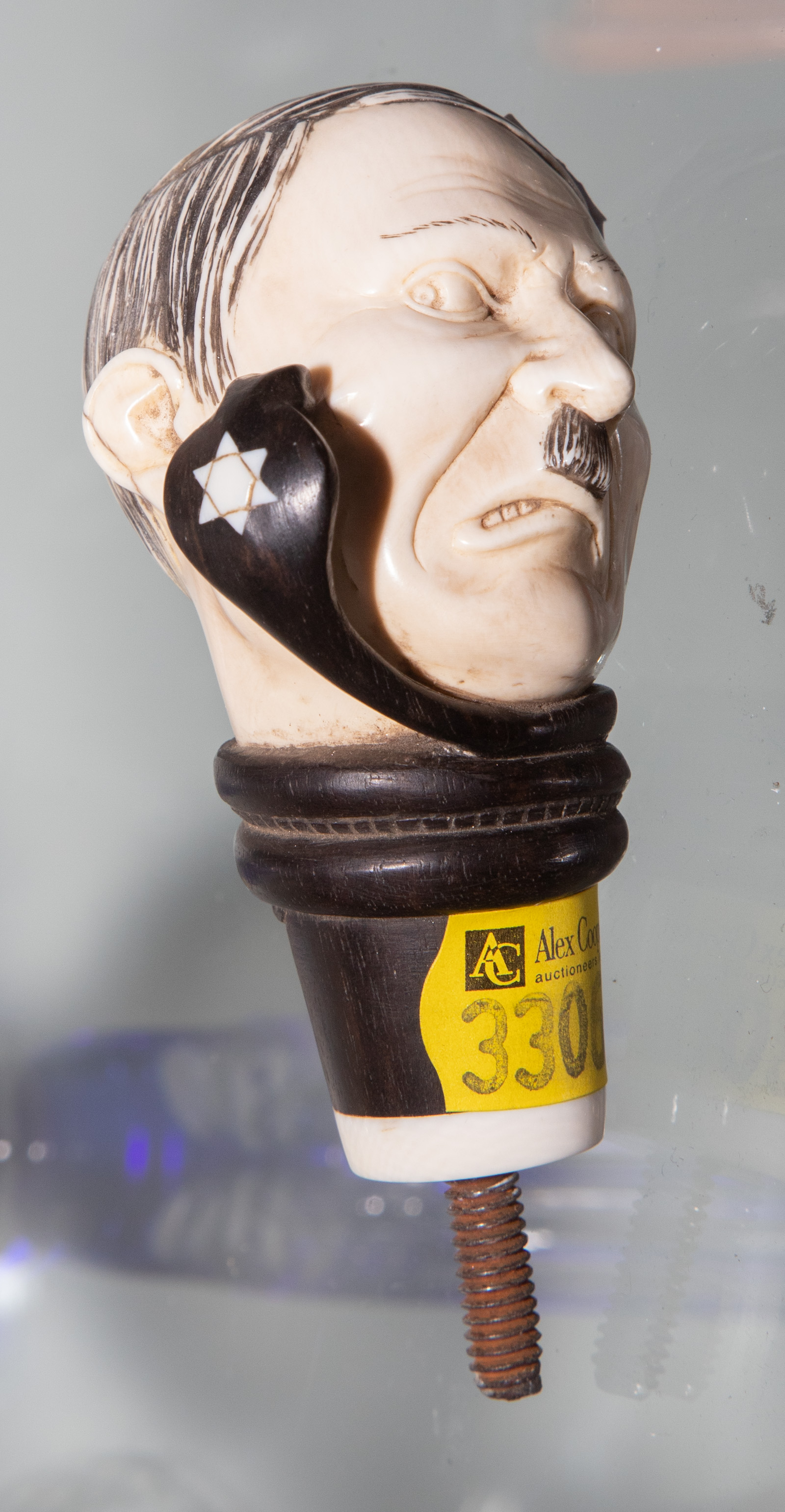 CARVED WALKING STICK HANDLE