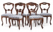 CARVED WALNUT AND MAHOGANY PAR
