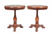 CARVED WALNUT AND PIETRA DURA