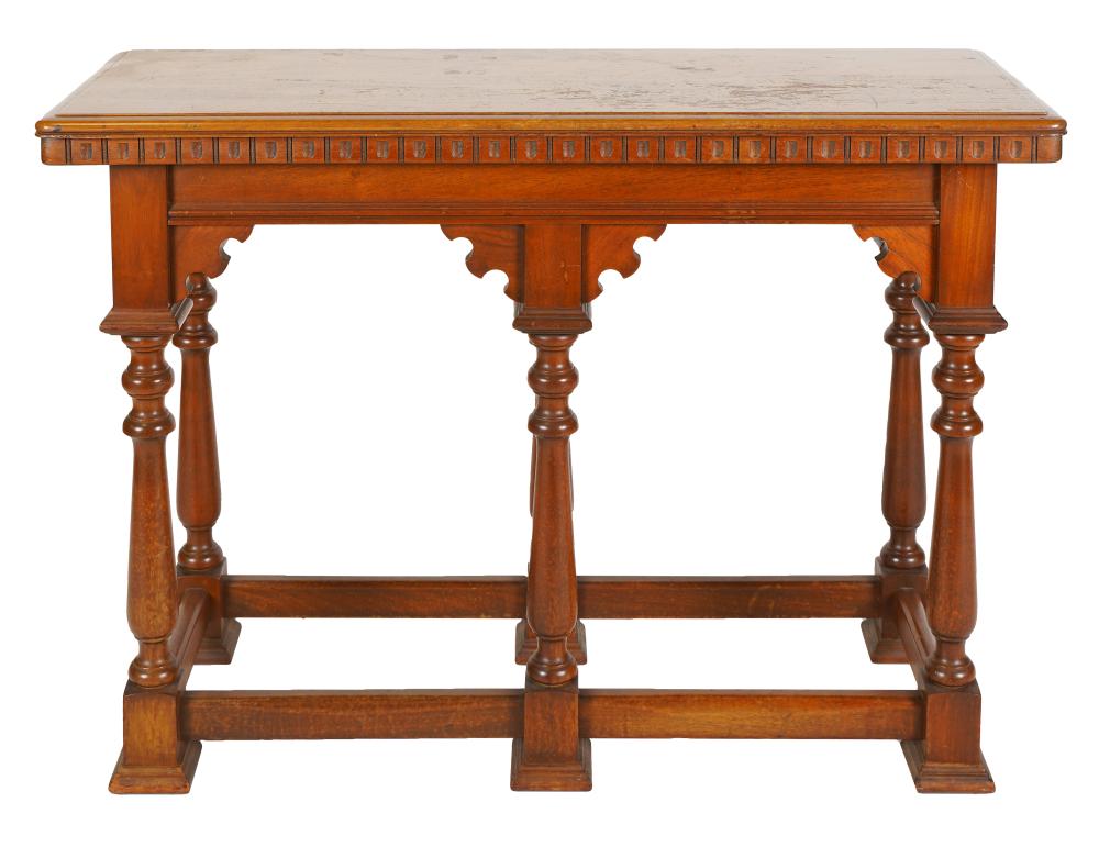 CARVED WALNUT SIDE TABLE20th