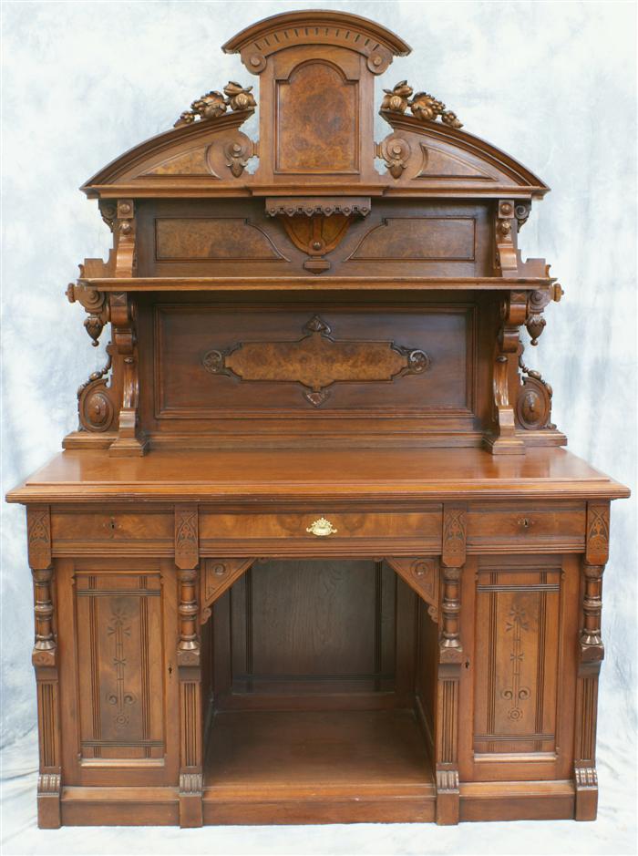 Carved walnut Victorian