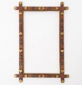CARVED WEDDING FRAME, CA. 1900