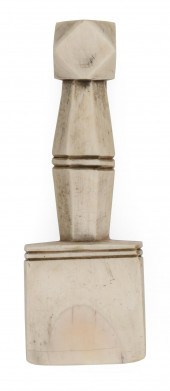 CARVED WHALE IVORY SEAM RUBBER