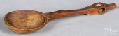 CARVED WHIMSY SPOON, 19TH C.Ca