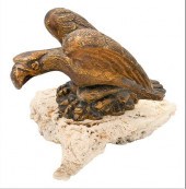 CARVED WOOD AND GILT EAGLECarv