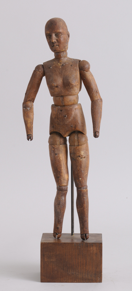 CARVED WOOD ARTICULATED ARTIST'S