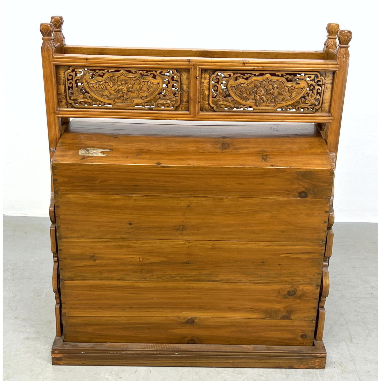 Carved Wood Asian Wedding Dowry