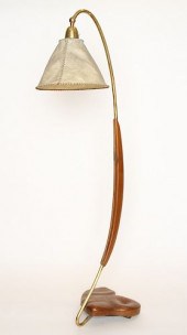 CARVED WOOD BRASS NATURALISTIC