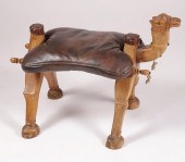 CARVED WOOD CAMEL SADDLE FORM