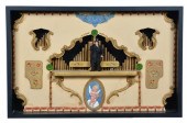 CARVED WOOD CARNIVAL DIORAMA O