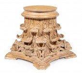 CARVED WOOD CORINTHIAN CAPITAL