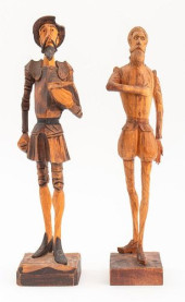 CARVED WOOD DON QUIXOTE SCULPT