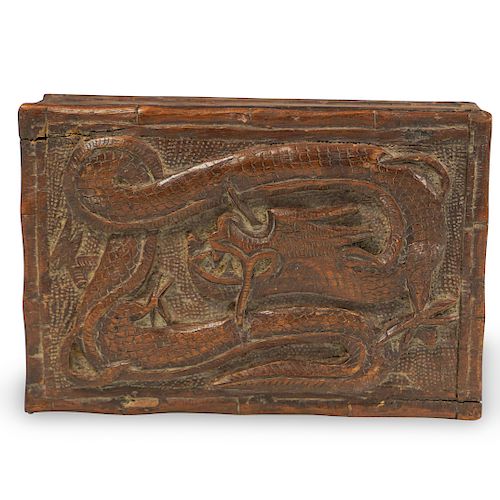 CARVED WOOD DRAGON