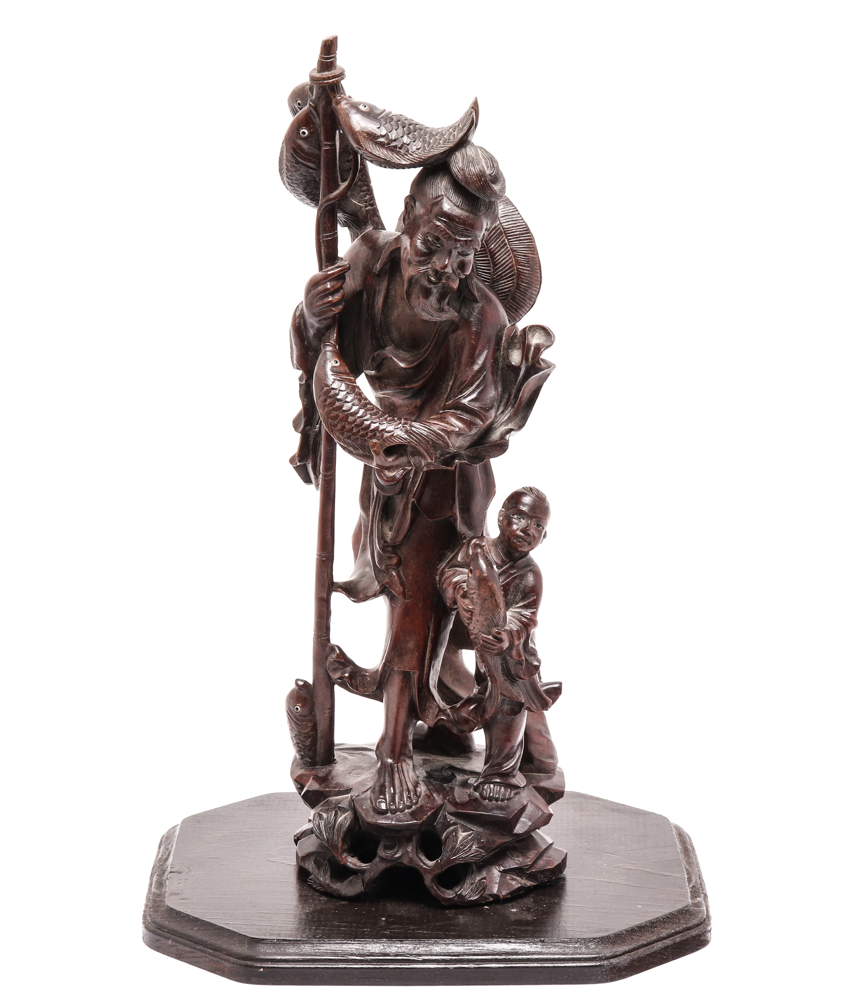 CARVED WOOD FIGURE JAPANESE