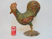 CARVED WOOD & GESSO ROOSTER, G