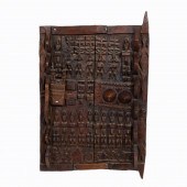 CARVED WOOD GRANARY DOOR, DOGO