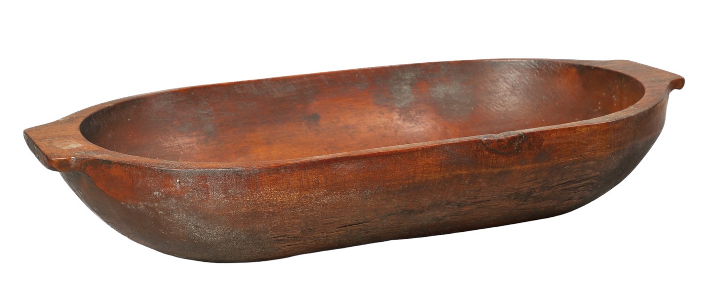 Carved wood handled trencher