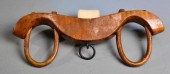 CARVED WOOD & IRON OX YOKE - S