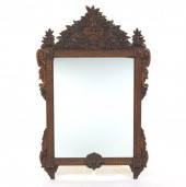 CARVED WOOD MIRROR 46" x 29 ½"