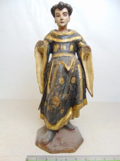 CARVED WOOD POLYCHROME SANTOS