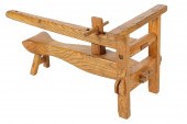 CARVED WOOD PRESSwith through-