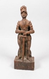 CARVED WOOD SAMURAI SOLDIERCar
