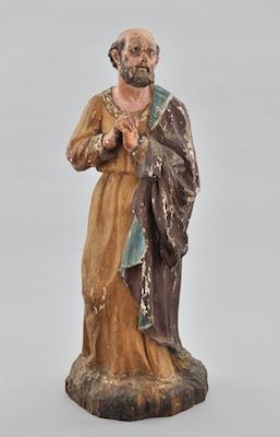 Carved Wood Santos The bearded