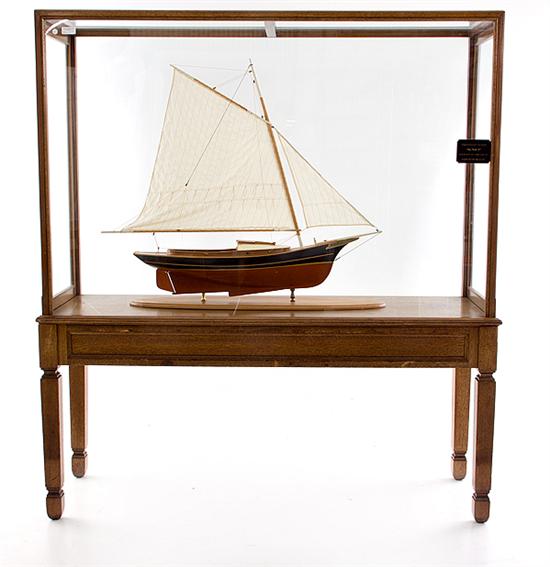 Carved wood ship model Friendship