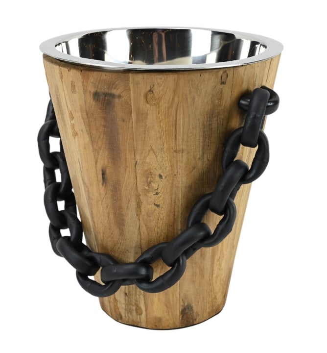 CARVED WOOD STAINLESS LINED