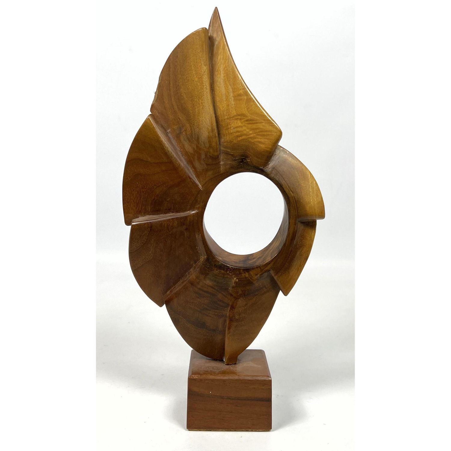 Carved Wood Table Sculpture.