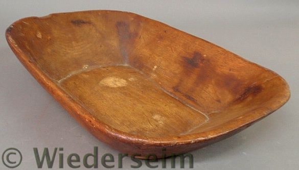 Carved wood trencher 19th c.