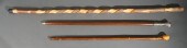 CARVED WOOD WALKING STICK AND