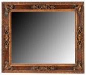 CARVED WOOD WALL MIRROR19th ce