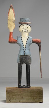 Carved Wood Whirly Gig Early 1