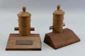CARVED WOODEN BOOKENDS MADE FR