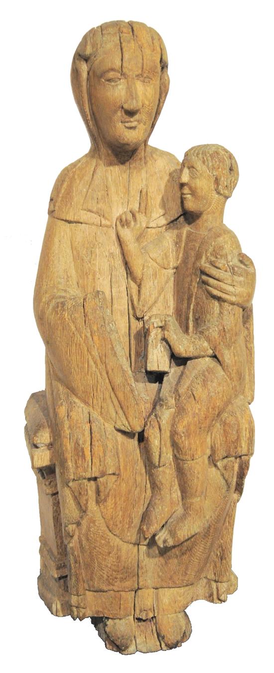 Carved wooden figure of the
