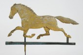 CARVED WOODEN HORSE-FORM WEATH