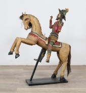 CARVED WOODEN POLYCHROMATIC MA