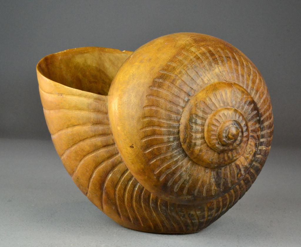Carved Wooden SeashellLarge
