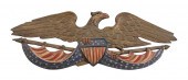 CARVED WOODEN SPREAD-WING EAGL