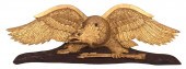 CARVED WOODEN SPREAD-WING EAGL