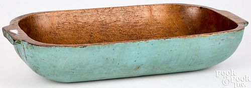 CARVED WOODEN TRENCHER, 19TH